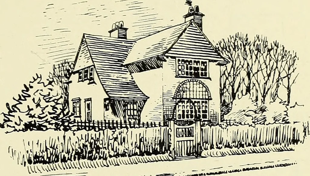 An illustration from The book of the exhibition of houses and cottages, Romford garden suburb, Gidea Park, 1911, leaf 142
