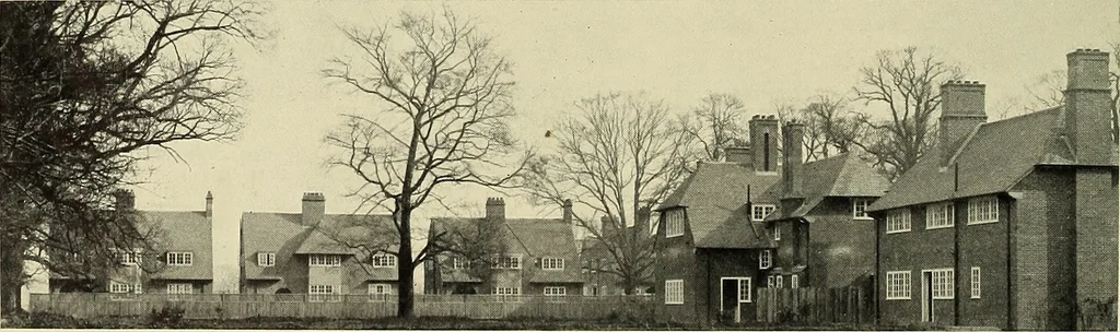An illustration from The book of the exhibition of houses and cottages, Romford garden suburb, Gidea Park, 1911, leaf 155