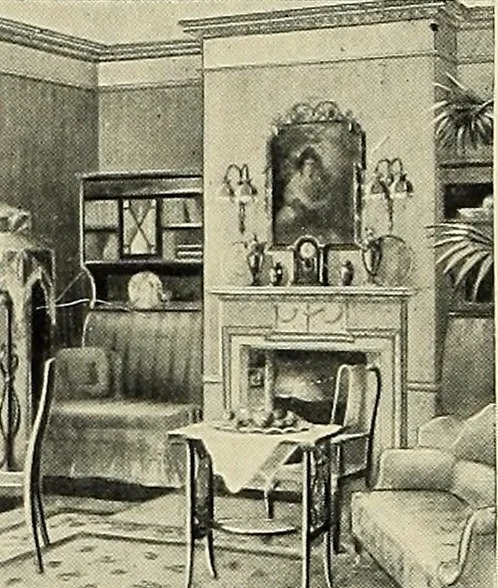 An illustration from The book of the exhibition of houses and cottages, Romford garden suburb, Gidea Park, 1911, leaf 157