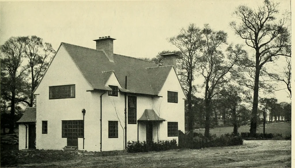 An illustration from The book of the exhibition of houses and cottages, Romford garden suburb, Gidea Park, 1911, leaf 16