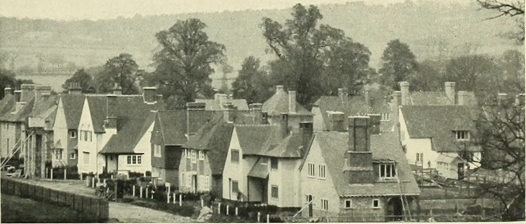 An illustration from The book of the exhibition of houses and cottages, Romford garden suburb, Gidea Park, 1911, leaf 16
