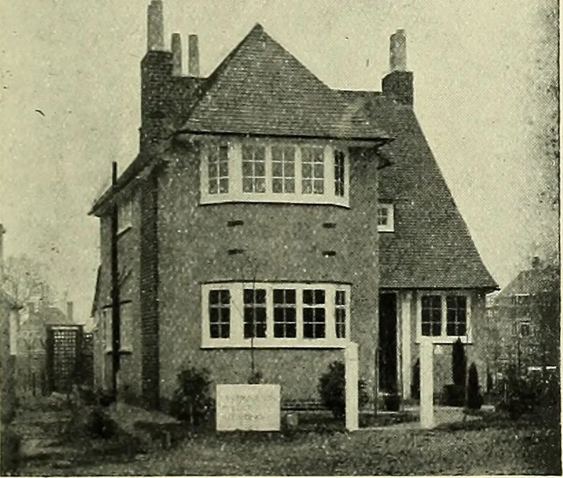 An illustration from The book of the exhibition of houses and cottages, Romford garden suburb, Gidea Park, 1911, leaf 172