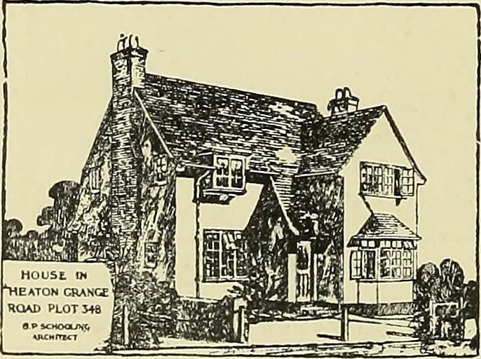 An illustration from The book of the exhibition of houses and cottages, Romford garden suburb, Gidea Park, 1911, leaf 173