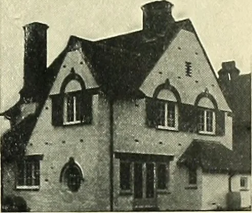 An illustration from The book of the exhibition of houses and cottages, Romford garden suburb, Gidea Park, 1911, leaf 18