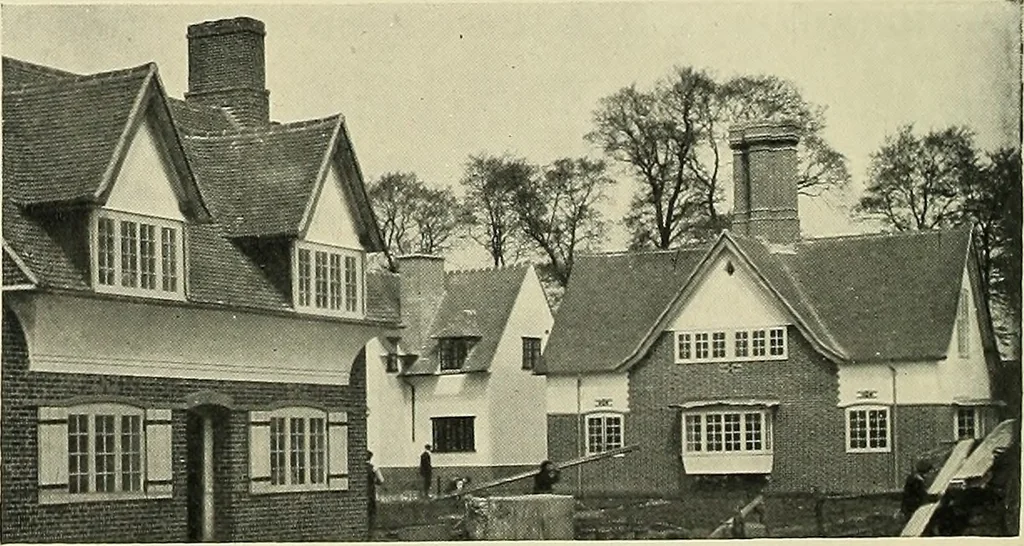 An illustration from The book of the exhibition of houses and cottages, Romford garden suburb, Gidea Park, 1911, leaf 19
