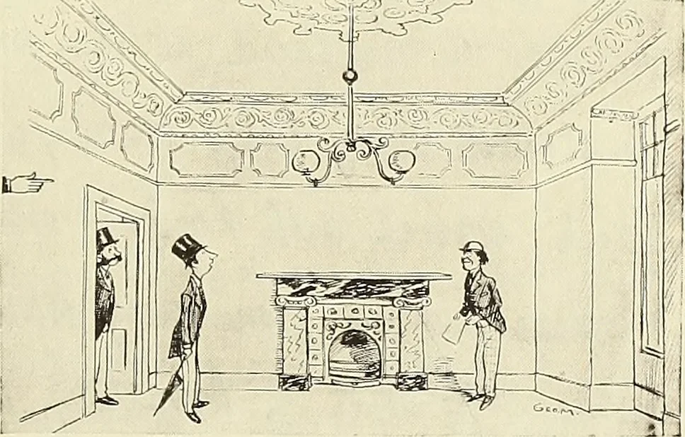 An illustration from The book of the exhibition of houses and cottages, Romford garden suburb, Gidea Park, 1911, leaf 36
