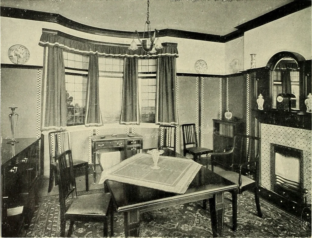 An illustration from The book of the exhibition of houses and cottages, Romford garden suburb, Gidea Park, 1911, leaf 41
