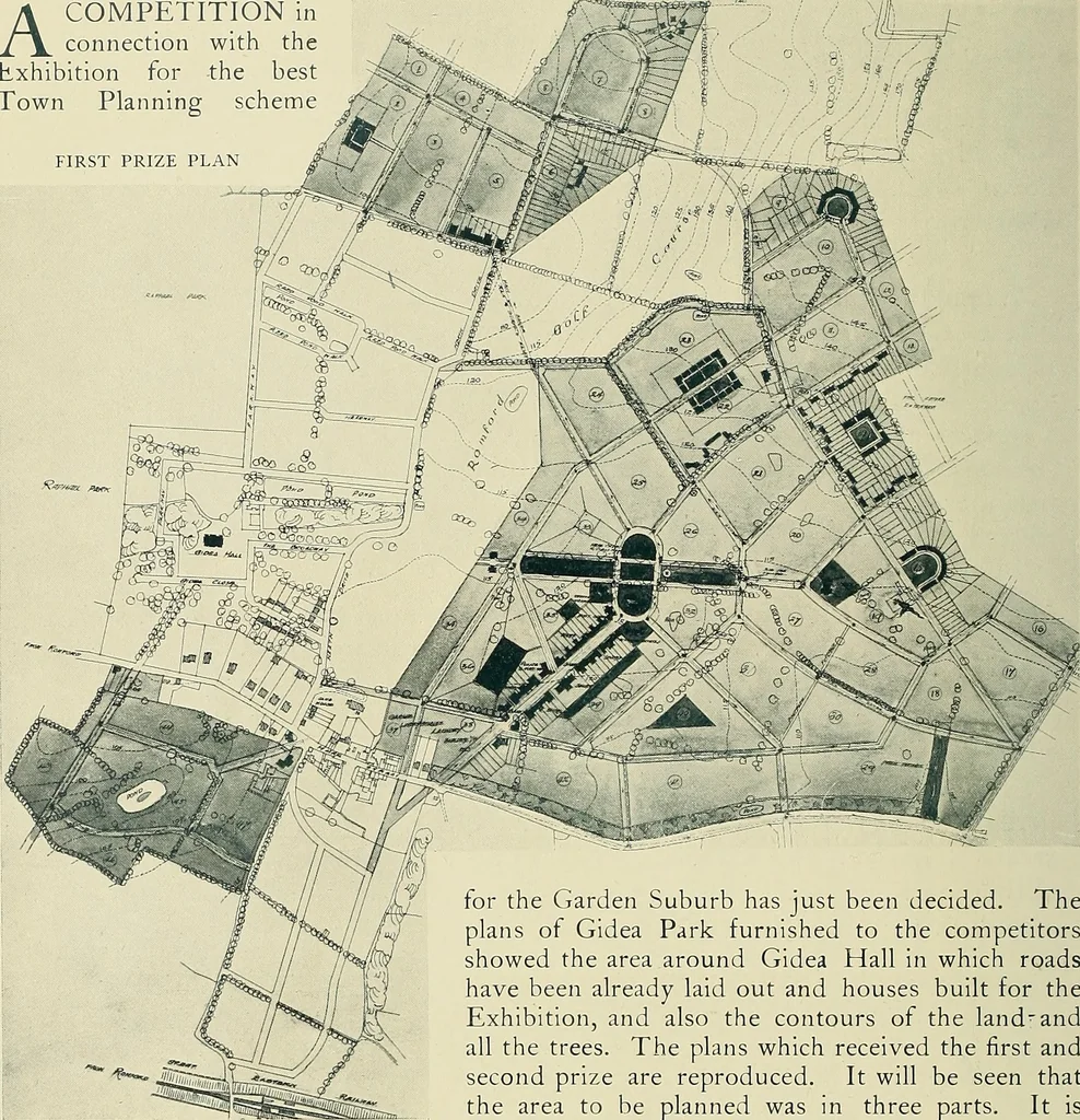 An illustration from The book of the exhibition of houses and cottages, Romford garden suburb, Gidea Park, 1911, leaf 63