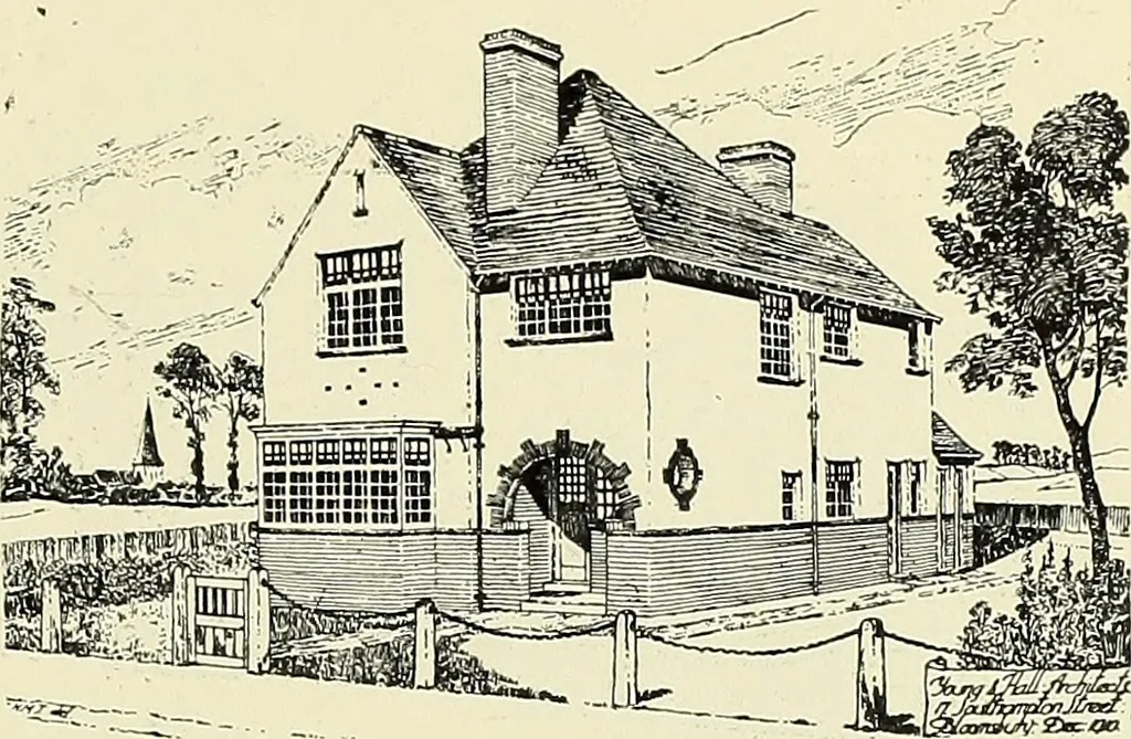 An illustration from The book of the exhibition of houses and cottages, Romford garden suburb, Gidea Park, 1911, leaf 74