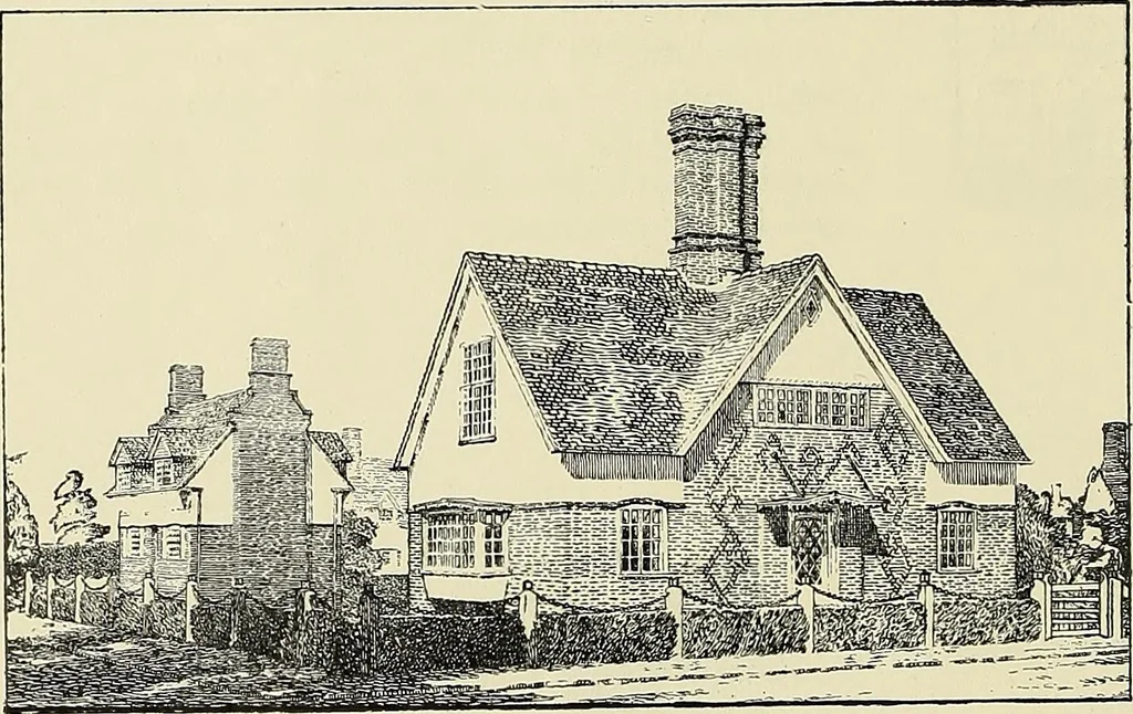 An illustration from The book of the exhibition of houses and cottages, Romford garden suburb, Gidea Park, 1911, leaf 79