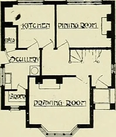 An illustration from The book of the exhibition of houses and cottages, Romford garden suburb, Gidea Park, 1911, leaf 90