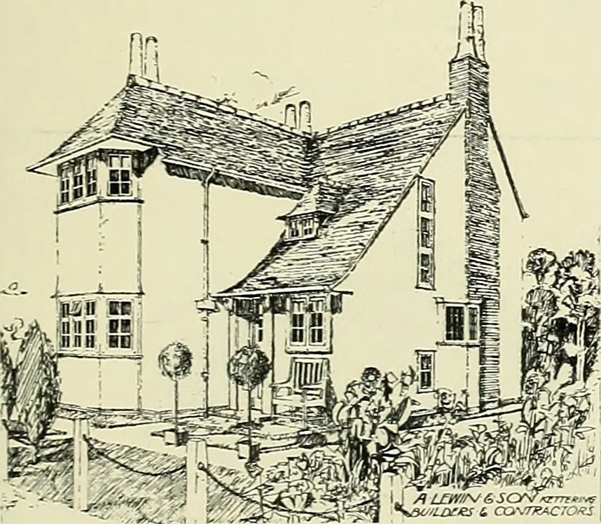 An illustration from The book of the exhibition of houses and cottages, Romford garden suburb, Gidea Park, 1911, leaf 96