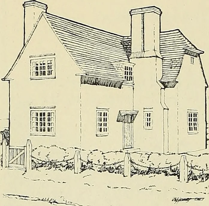 An illustration from The book of the exhibition of houses and cottages, Romford garden suburb, Gidea Park, 1911, leaf 99