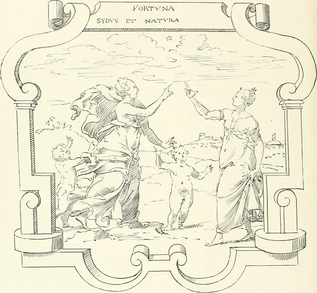An illustration from The book of fortune : two hundred unpublished drawings, 1883, leaf 121