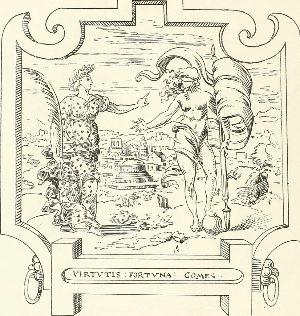An illustration from The book of fortune : two hundred unpublished drawings, 1883, leaf 129