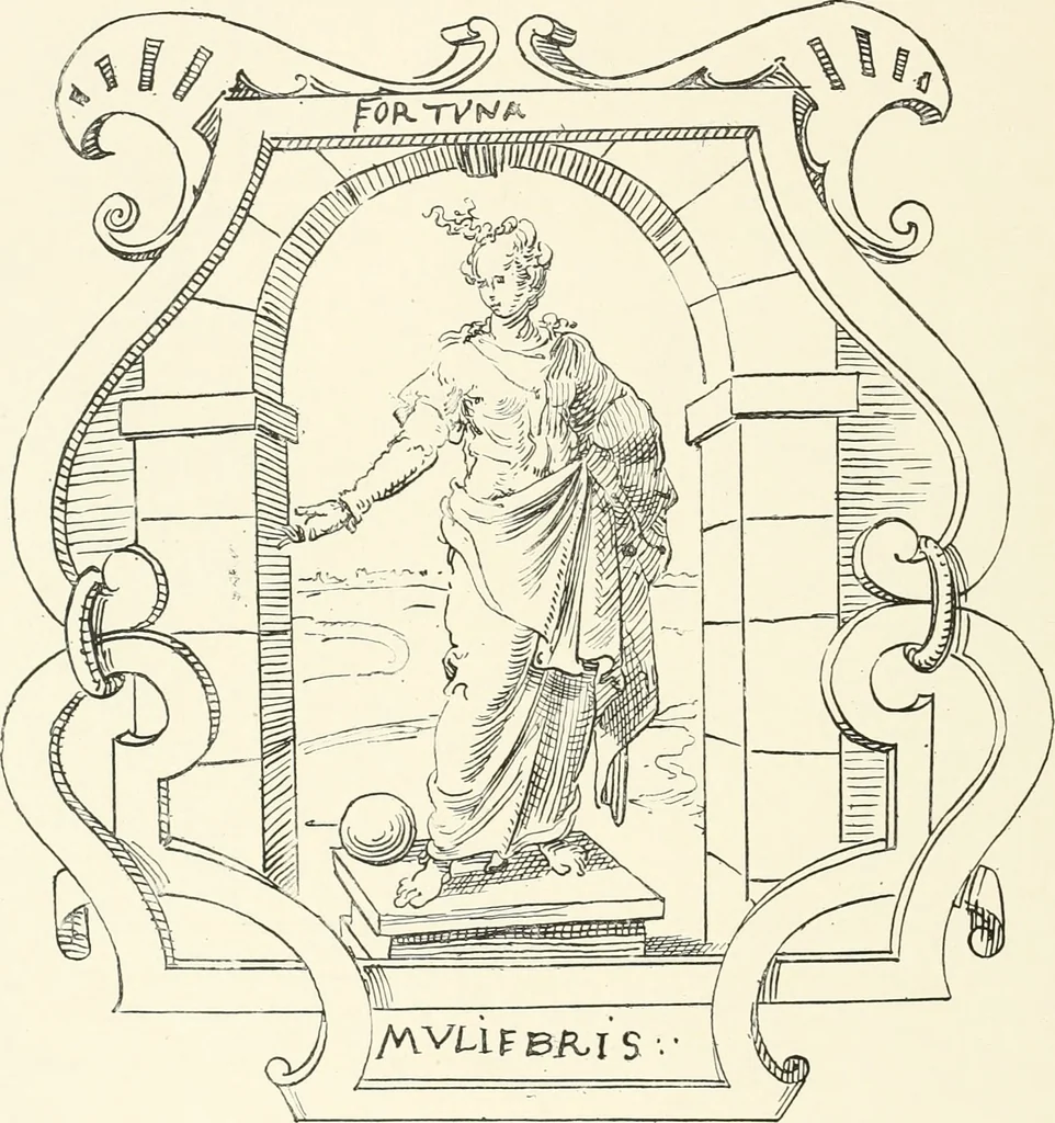 An illustration from The book of fortune : two hundred unpublished drawings, 1883, leaf 195