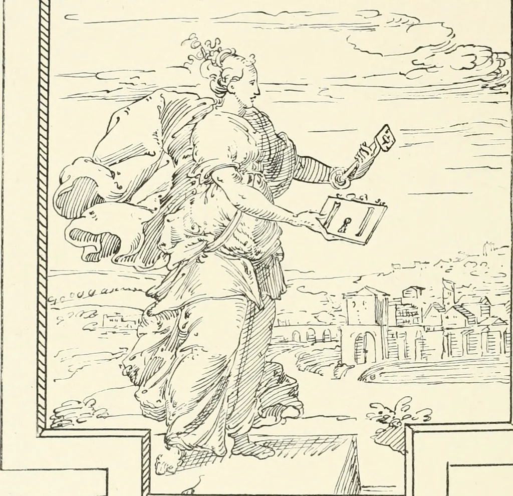 An illustration from The book of fortune : two hundred unpublished drawings, 1883, leaf 201