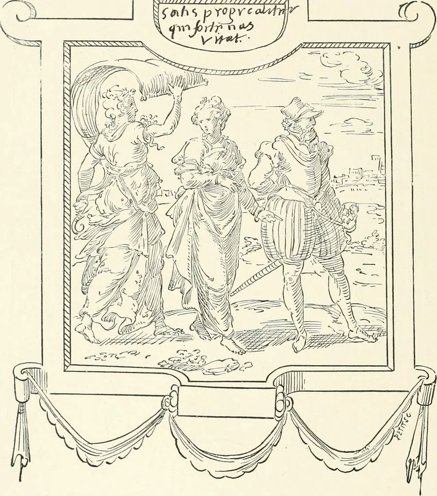 An illustration from The book of fortune : two hundred unpublished drawings, 1883, leaf 203