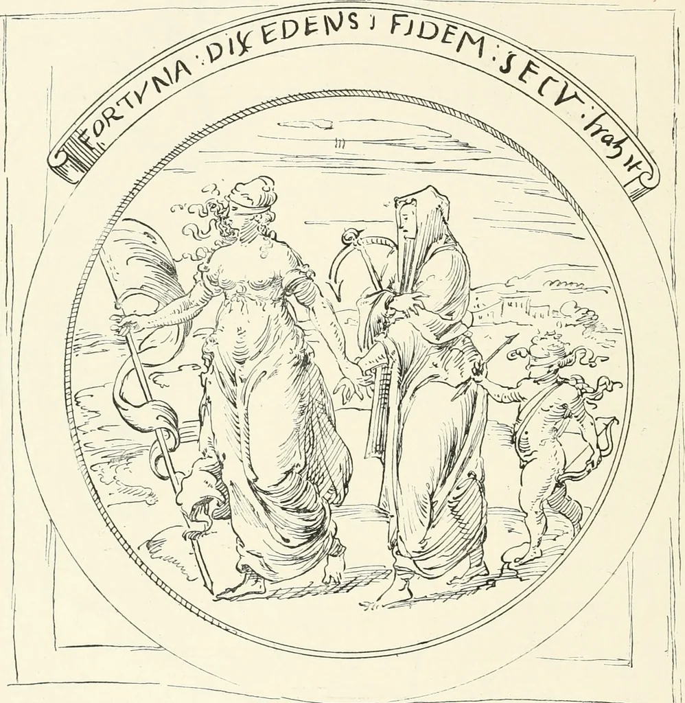 An illustration from The book of fortune : two hundred unpublished drawings, 1883, leaf 211