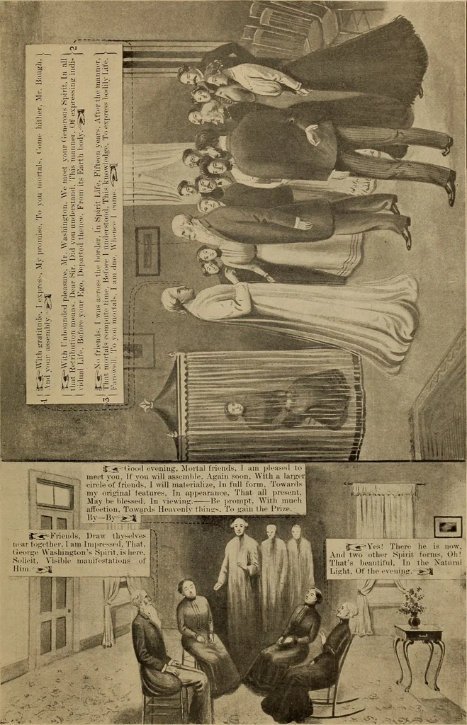 An illustration from Book of heavenly teachings, 1912, leaf 114