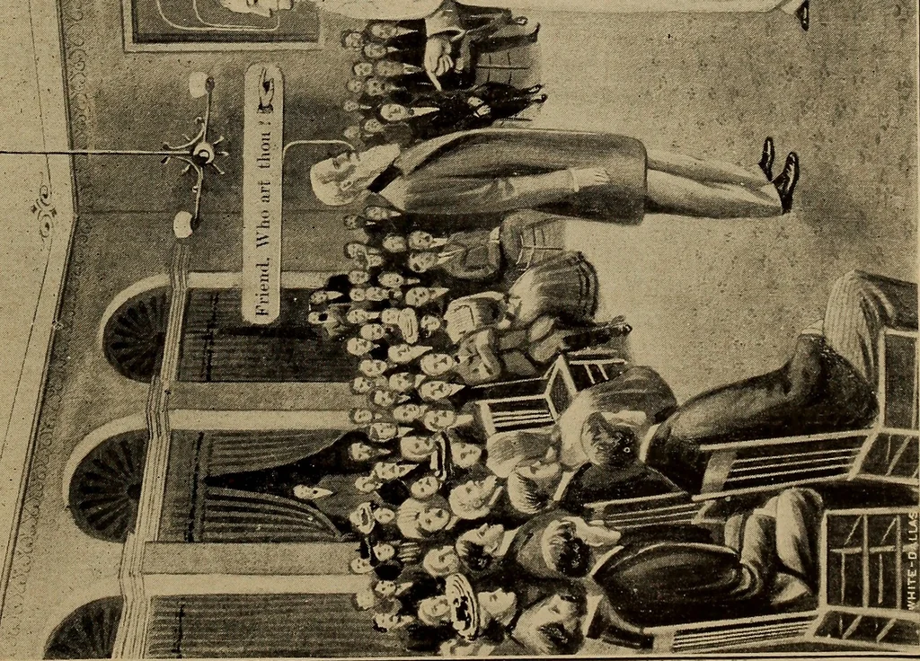 An illustration from Book of heavenly teachings, 1912, leaf 120