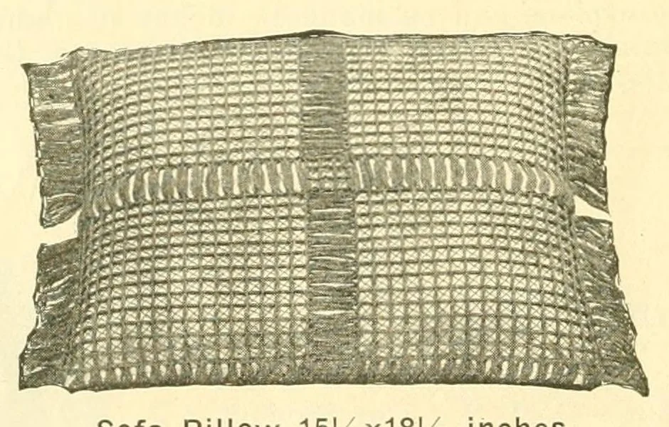 An illustration from Book of instructions, the Priscilla weaving art, 1915, leaf 18