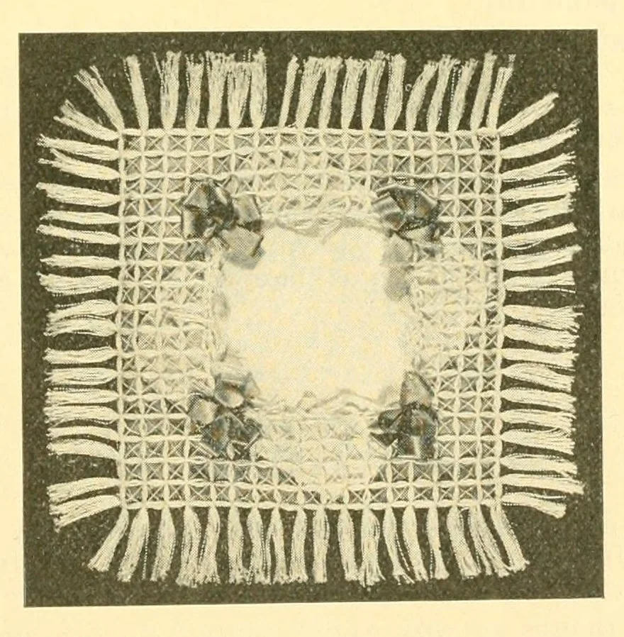 An illustration from Book of instructions, the Priscilla weaving art, 1915, leaf 19