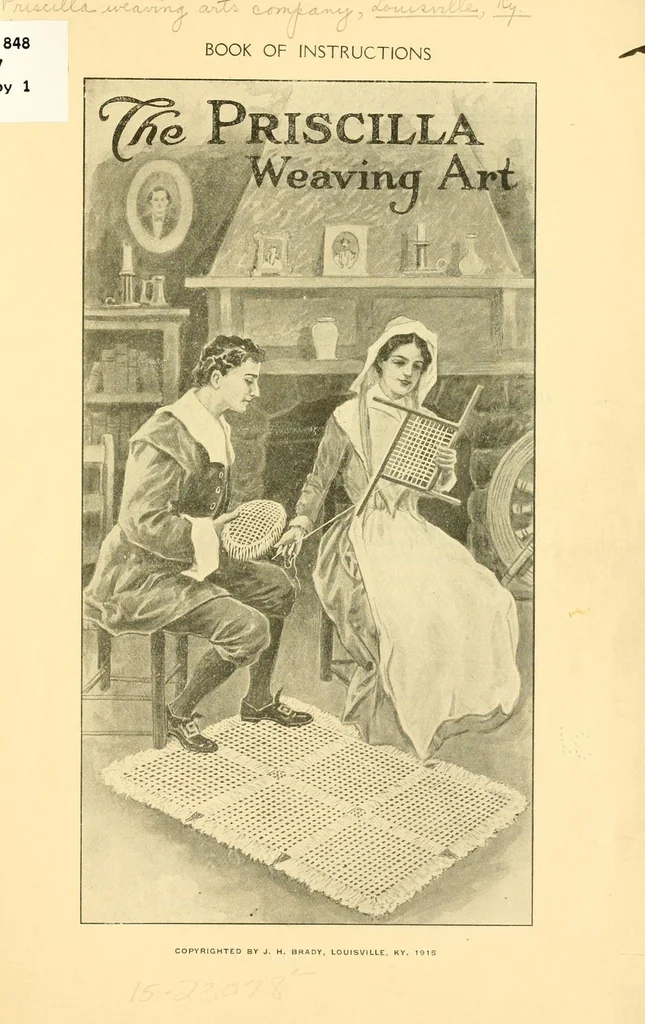 An illustration from Book of instructions, the Priscilla weaving art, 1915, leaf 3