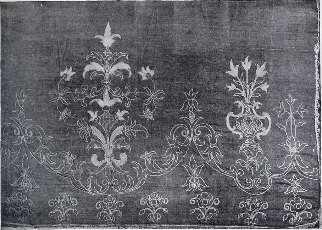 An illustration from A book of old embroidery, 1921, leaf 106