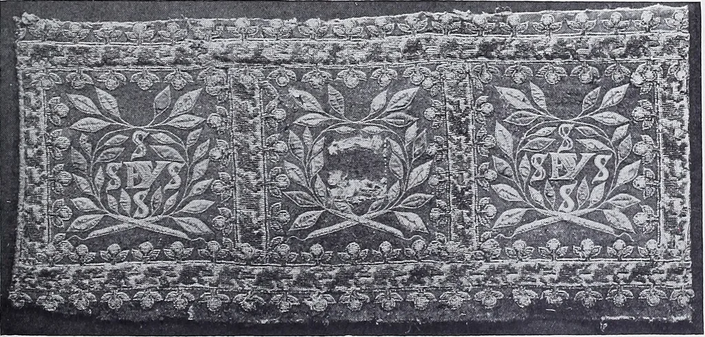 An illustration from A book of old embroidery, 1921, leaf 106
