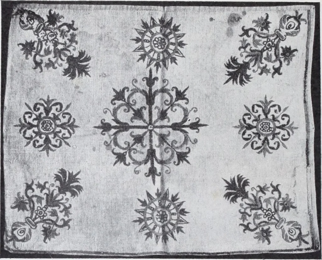 An illustration from A book of old embroidery, 1921, leaf 127