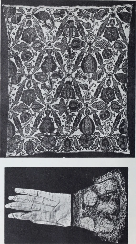An illustration from A book of old embroidery, 1921, leaf 63