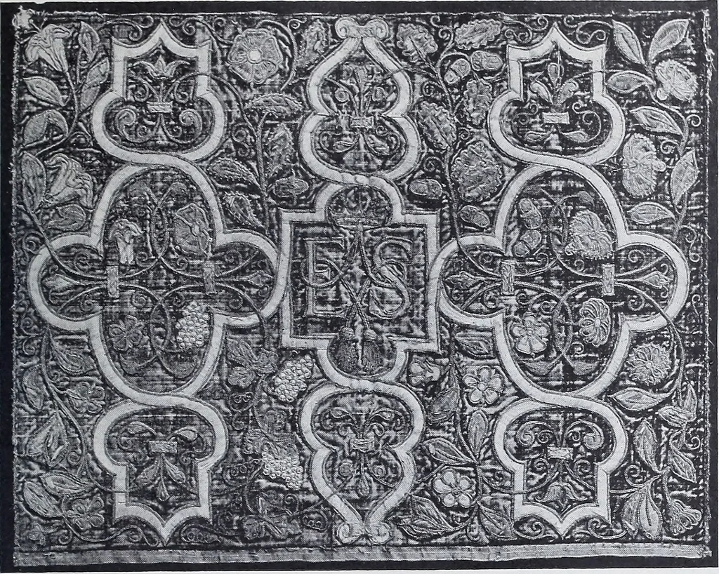 An illustration from A book of old embroidery, 1921, leaf 64