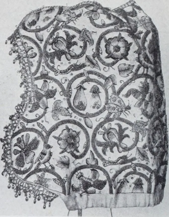 An illustration from A book of old embroidery, 1921, leaf 69