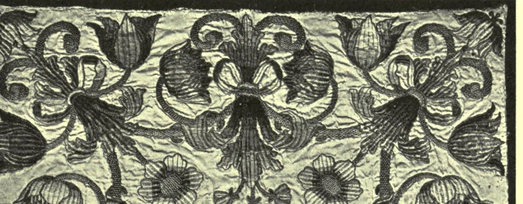 An illustration from A book of old embroidery, 1921, leaf 101