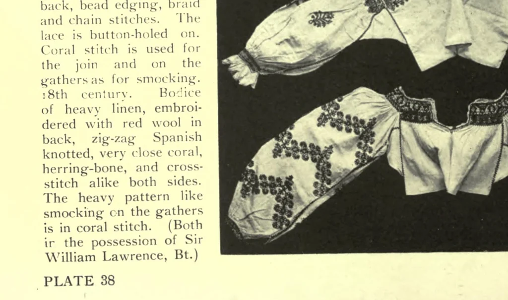 An illustration from A book of old embroidery, 1921, leaf 92