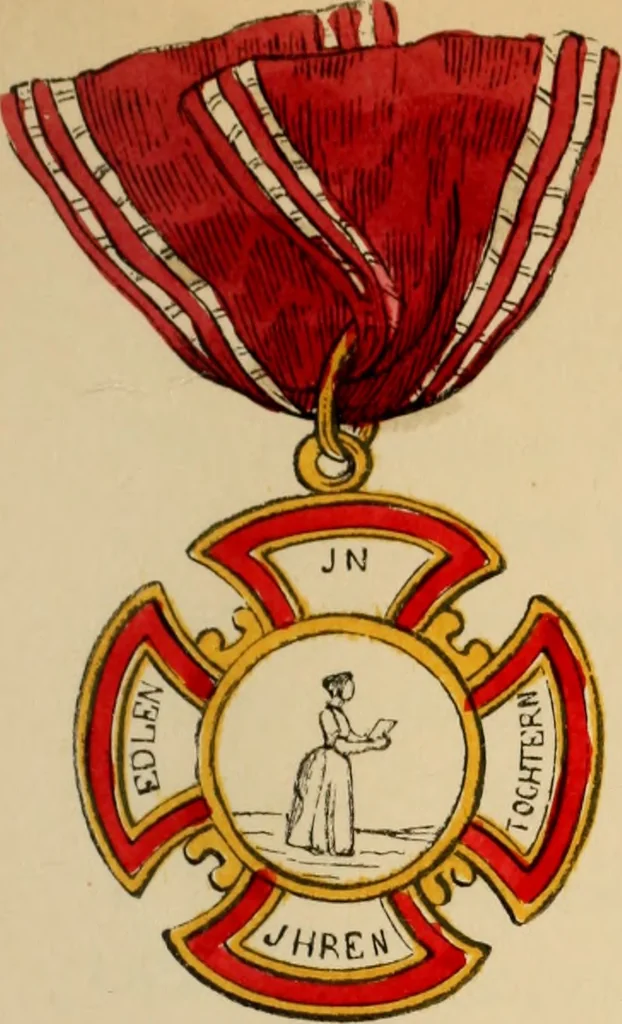 An illustration from The book of orders of knighthood and decorations of honour of all nations ..., 1858, leaf 110