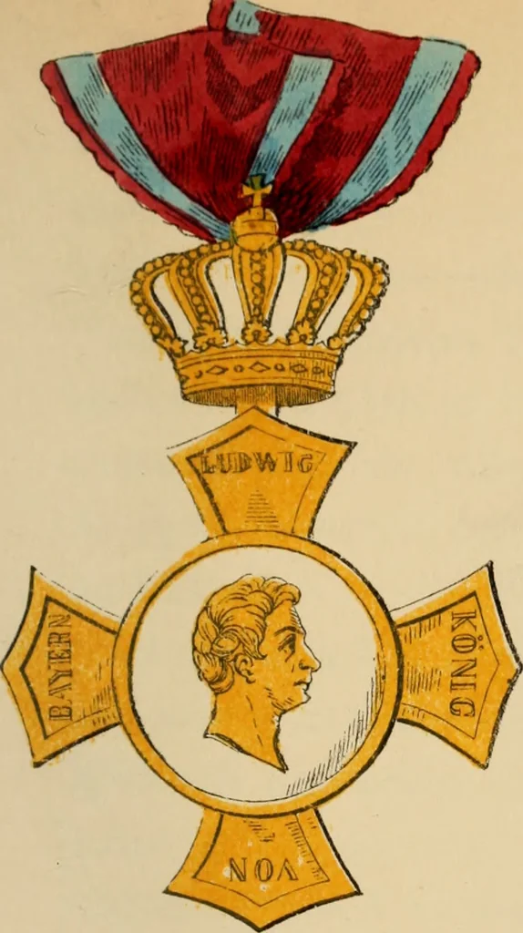 An illustration from The book of orders of knighthood and decorations of honour of all nations ..., 1858, leaf 116