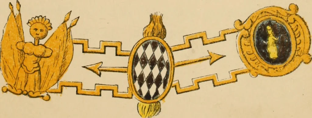 An illustration from The book of orders of knighthood and decorations of honour of all nations ..., 1858, leaf 116