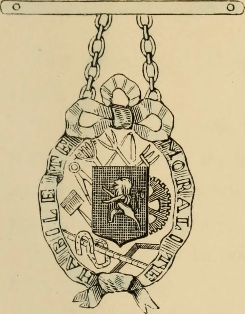 An illustration from The book of orders of knighthood and decorations of honour of all nations ..., 1858, leaf 146