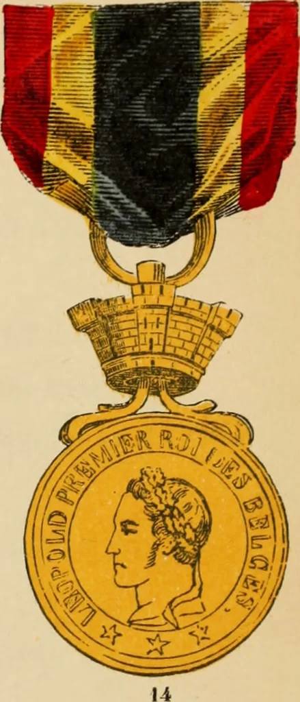 An illustration from The book of orders of knighthood and decorations of honour of all nations ..., 1858, leaf 146