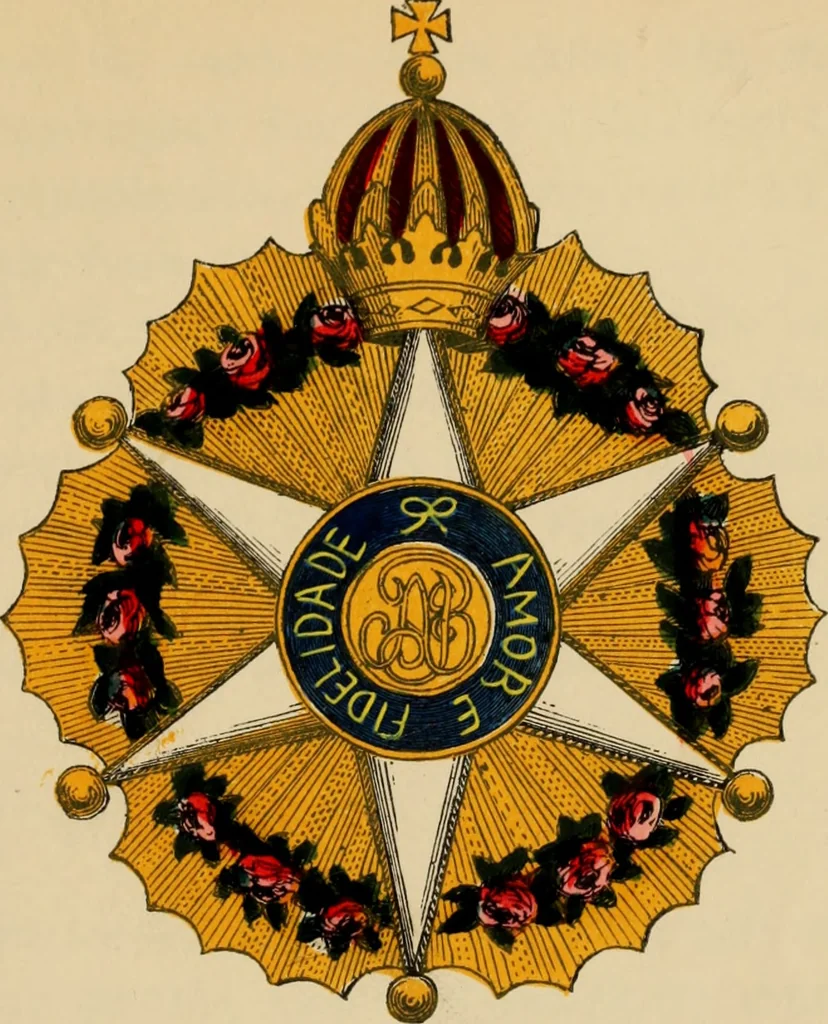 An illustration from The book of orders of knighthood and decorations of honour of all nations ..., 1858, leaf 158