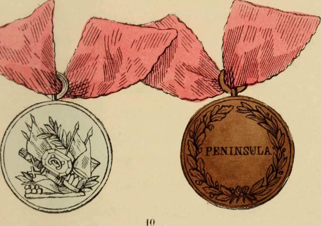 An illustration from The book of orders of knighthood and decorations of honour of all nations ..., 1858, leaf 172