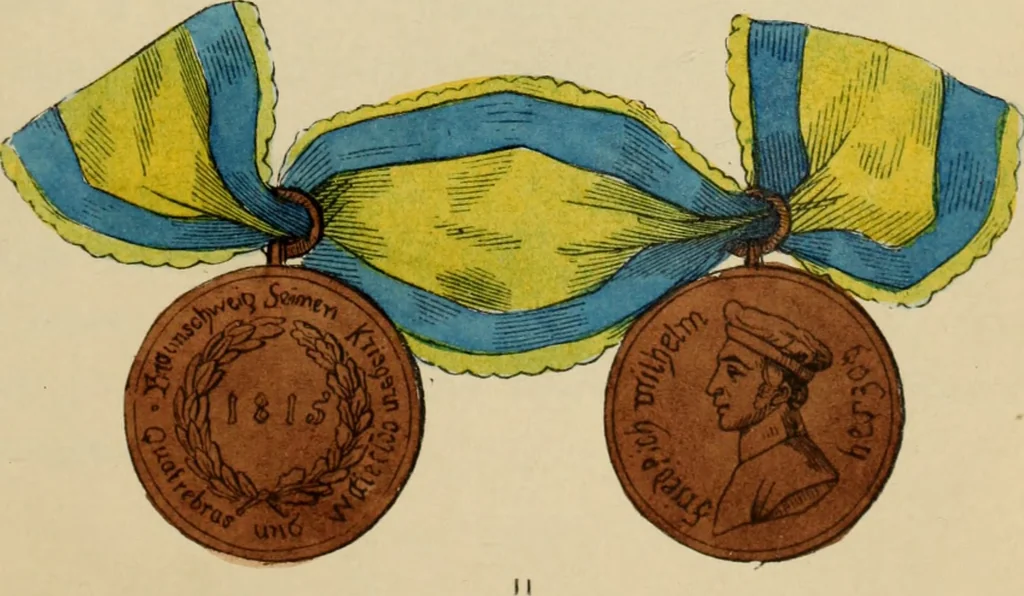 An illustration from The book of orders of knighthood and decorations of honour of all nations ..., 1858, leaf 172