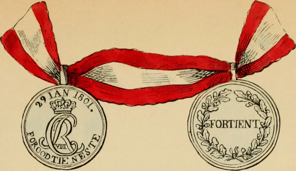 An illustration from The book of orders of knighthood and decorations of honour of all nations ..., 1858, leaf 186