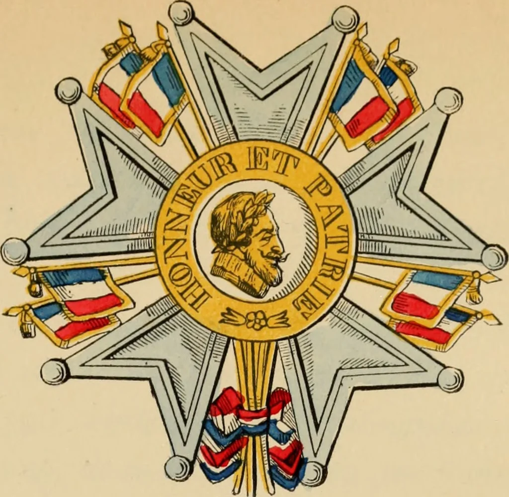 An illustration from The book of orders of knighthood and decorations of honour of all nations ..., 1858, leaf 196