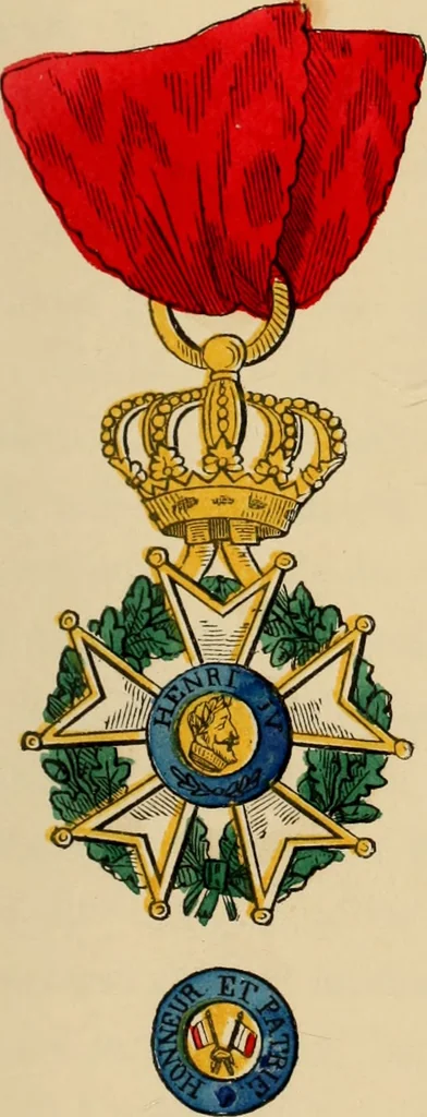 An illustration from The book of orders of knighthood and decorations of honour of all nations ..., 1858, leaf 196
