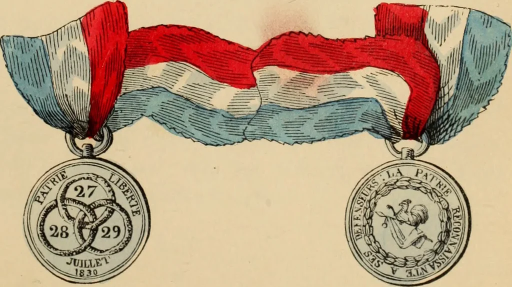 An illustration from The book of orders of knighthood and decorations of honour of all nations ..., 1858, leaf 196