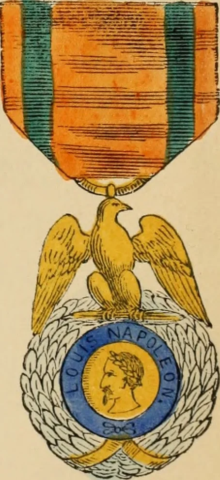 An illustration from The book of orders of knighthood and decorations of honour of all nations ..., 1858, leaf 204