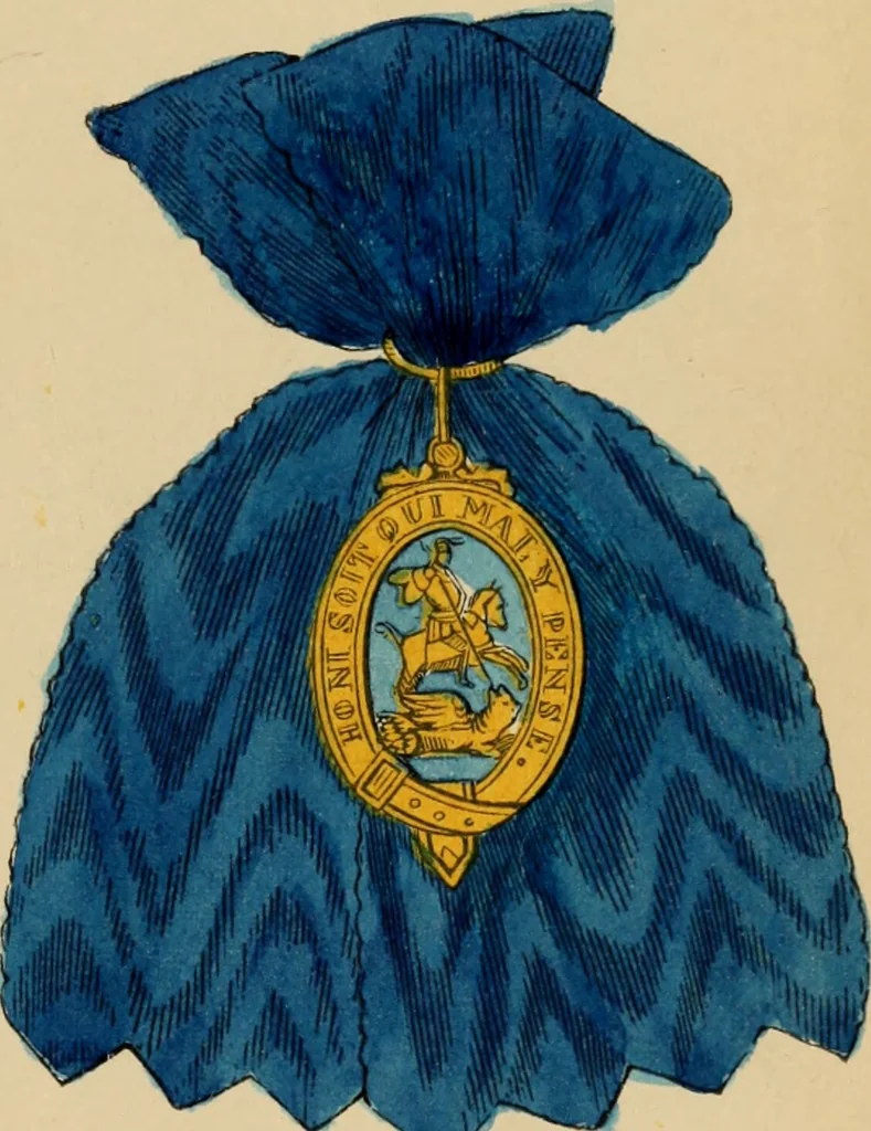 An illustration from The book of orders of knighthood and decorations of honour of all nations ..., 1858, leaf 212